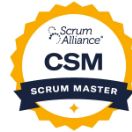 Insignia Certified ScrumMaster de Scrum Alliance